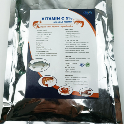 Thuốc Thủy Sản Vitamin C 5% Thức Ăn Cá Phụ Gia Dinh Dưỡng Cá Tăng Trưởng GMP