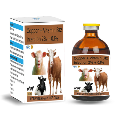 Thuốc Tiêm Thú Y Copper + Vitamin B12 Tiêm 2% + 0.1% Cho Cừu