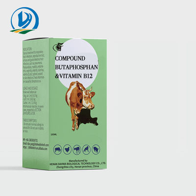 Thuốc thú y Thuốc hợp chất Butaphosphan 10% Vitamin B12 tiêm cho miễn dịch dinh dưỡng động vật
