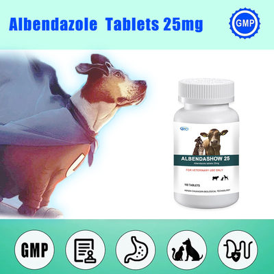 25mg Albendazole Thuốc thú y Bolus Tablet tổng hợp Thuốc tẩy giun sán