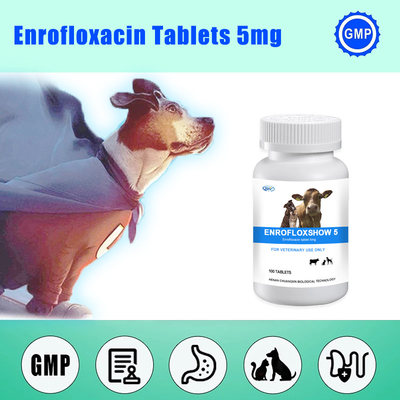 Enrofloxacin Thuốc thú y Bolus Tablet 5mg Bolus cho vật nuôi