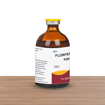 Thuốc tiêm thú y 200mg / Ml Florfenicol tiêm để điều trị bệnh do vi khuẩn ở gia súc cừu lợn