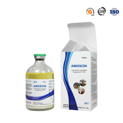 Thuốc tiêm Amoxicillin 100ml Thuốc chống ký sinh trùng thú y cho đường hô hấp gia súc