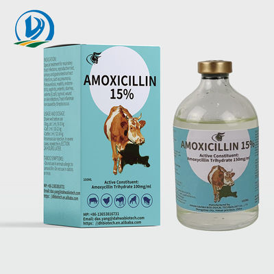 Thuốc tiêm thú y Amoxicillin Tiêm 15% 50ml 100ml cho chó Gia súc Mèo Cừu